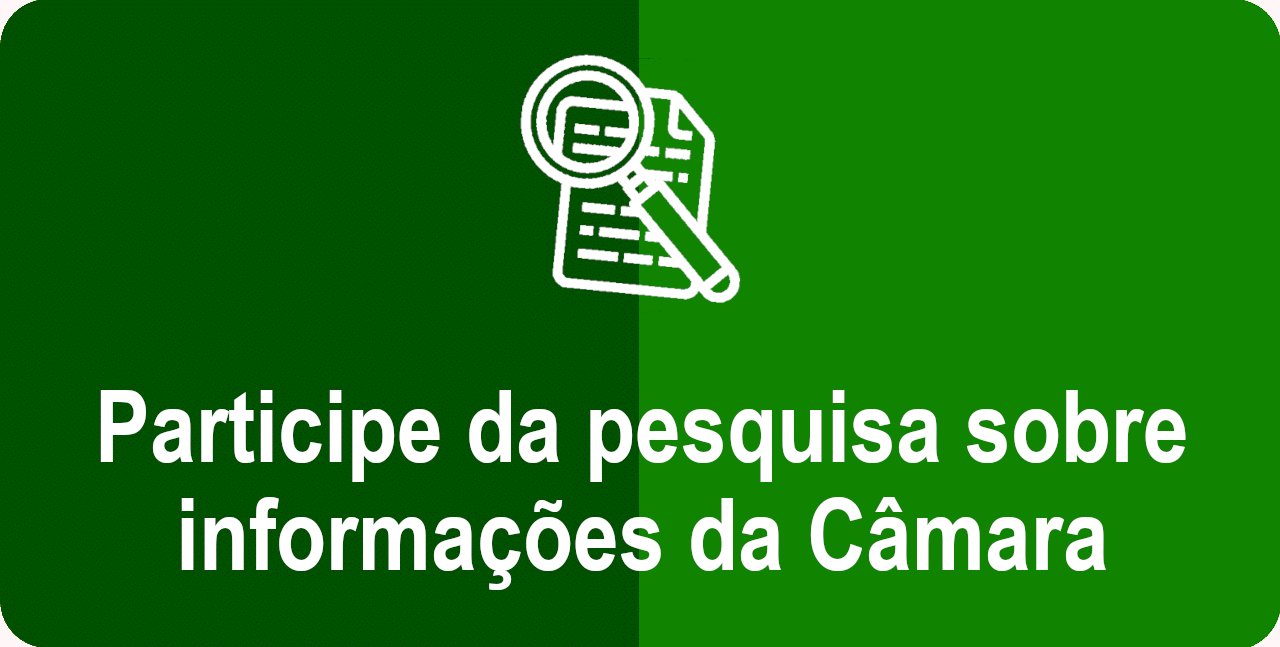 Pesquisa sobre informações da Câmara: banner