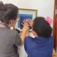 Arte com interação sensorial