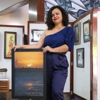 Quesia Karen e sua fotografia com pôr do sol