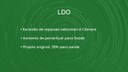 LDO volta à Câmara com redução de remanejamento LDO volta à Câmara com redução de remanejamento