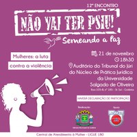12º Encontro em Defesa da Mulher vai debater as formas de violência e como denunciá-las