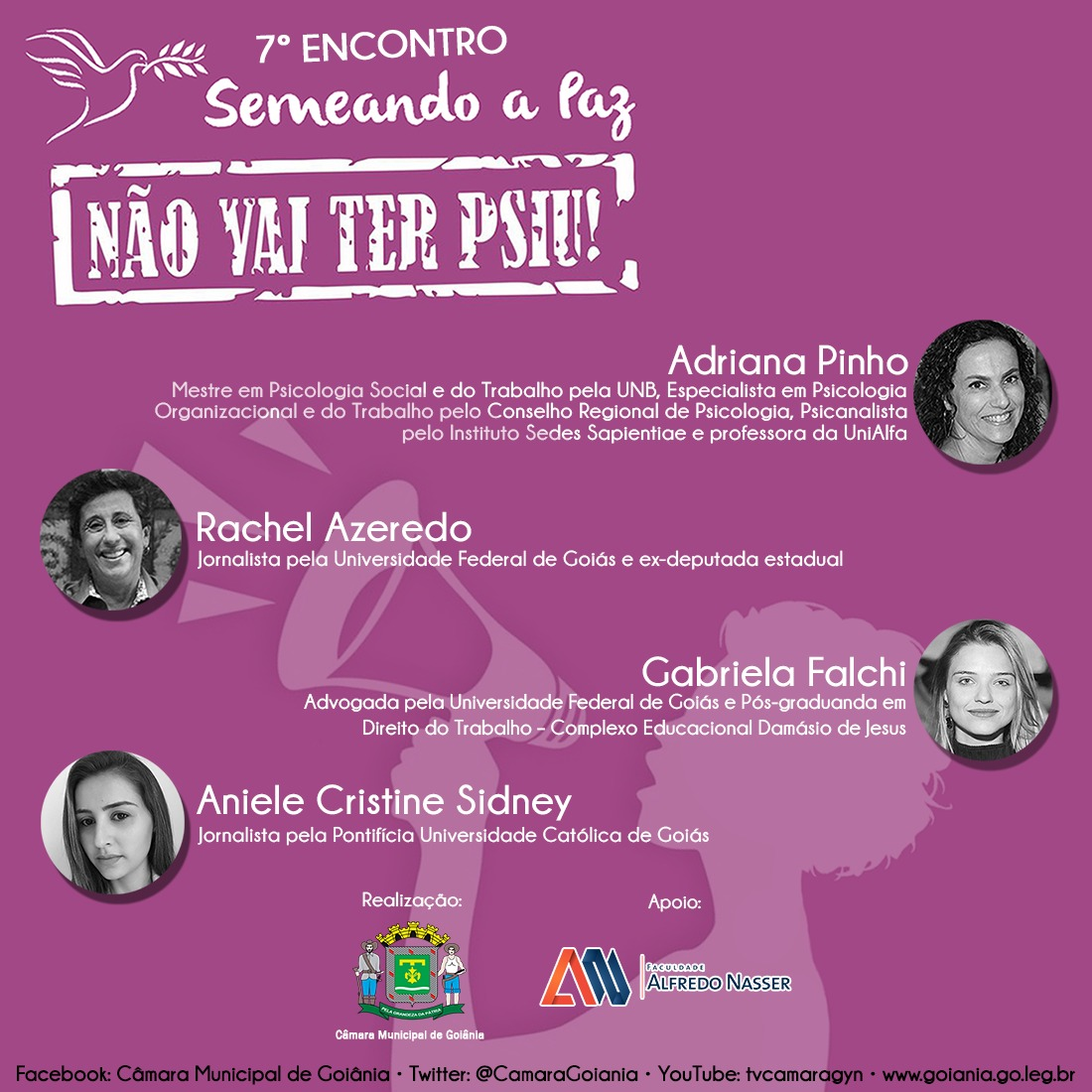 7º Encontro da campanha “Não Vai Ter Psiu!” será segunda-feira