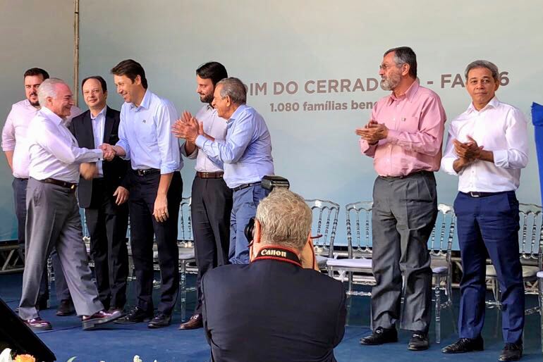 Andrey Azeredo acompanha visita do presidente Michel Temer a Goiânia