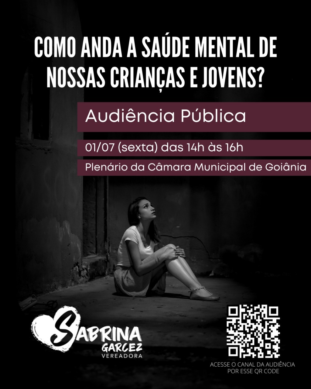 Audiência pública vai debater saúde mental de crianças e adolescentes nesta sexta-feira (1º)