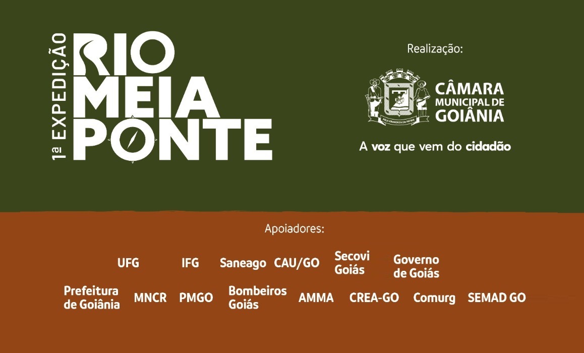 Câmara de Goiânia inicia, nesta quarta-feira (22), 1ª Expedição Rio Meia Ponte