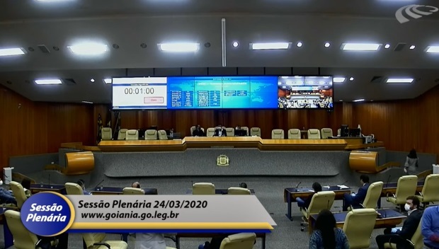 Câmara de Goiânia prorroga suspensão de atividades até 1.º de abril