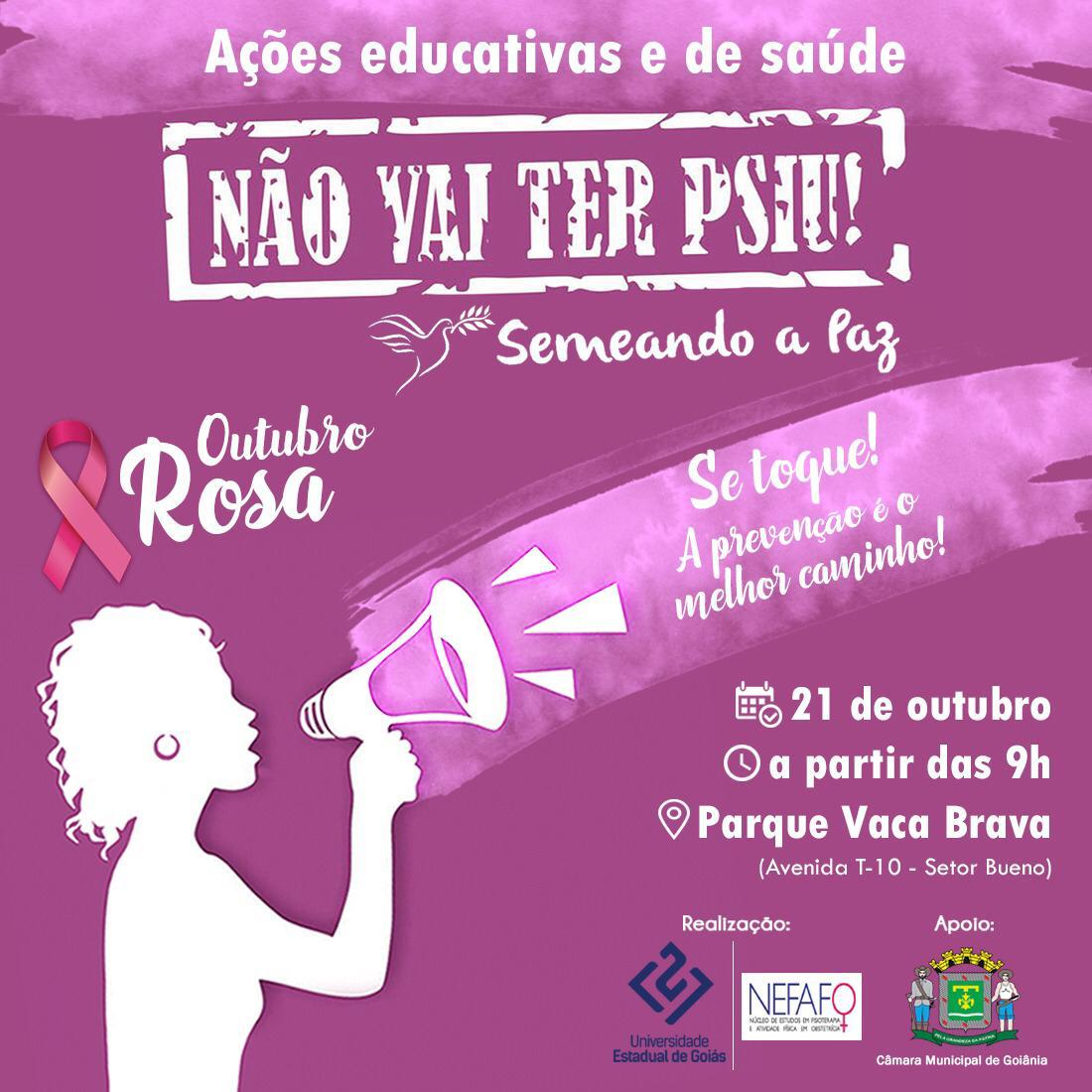 Campanha “Não Vai Ter Psiu!” realiza ação neste domingo de conscientização sobre o câncer de mama