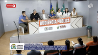 Em audiência pública, cooperativas de catadores reclamam de diminuição de coleta de materiais recicláveis pela Limpa Gyn