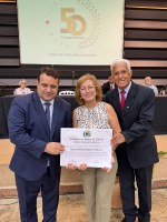 Leandro Sena homenageia 50 Anos da Igreja de Cristo do Setor Novo Horizonte