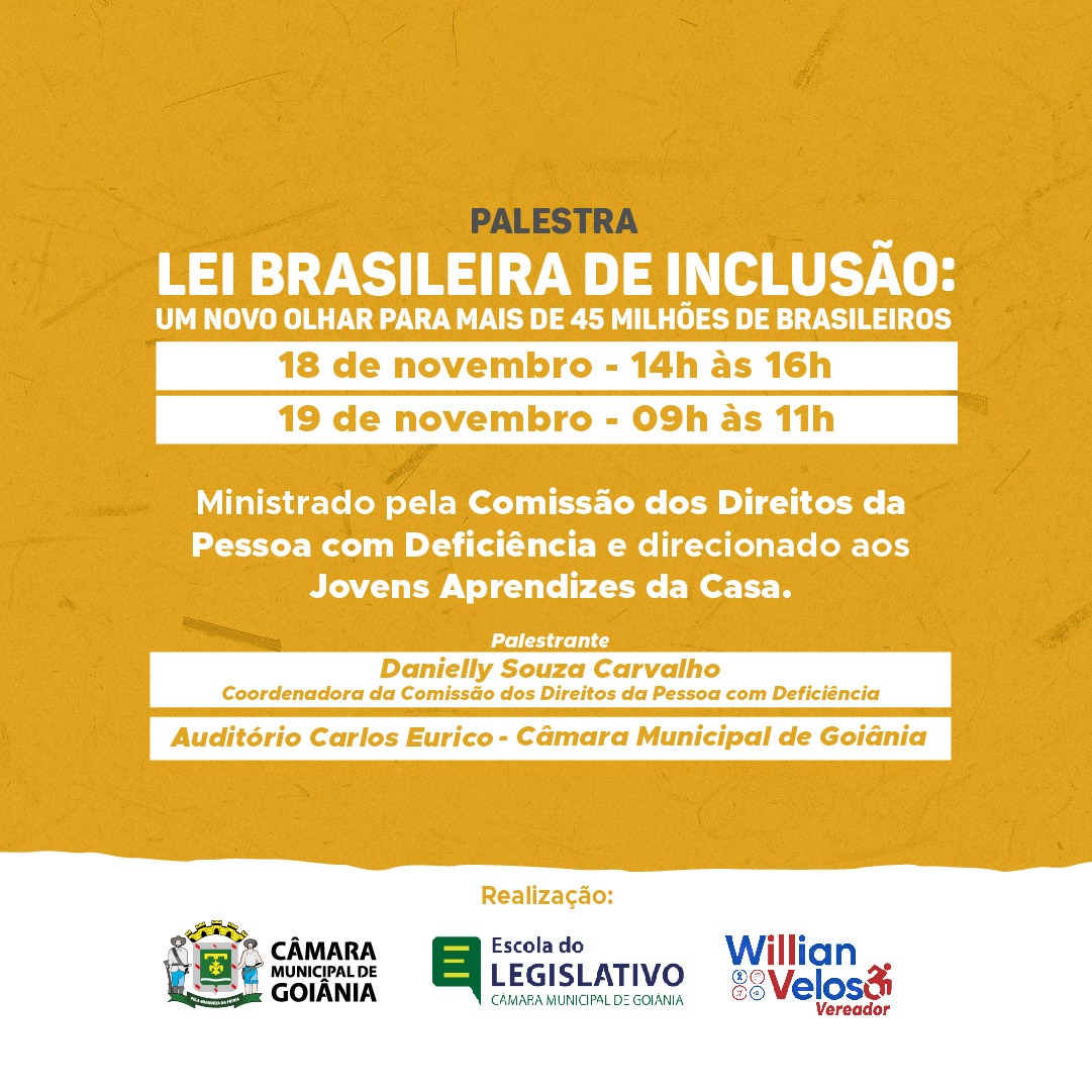 Palestra para jovens aprendizes da Câmara aborda direitos das pessoas com deficiência