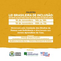 Palestra para jovens aprendizes da Câmara aborda direitos das pessoas com deficiência