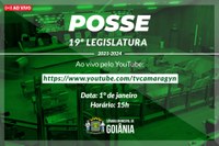 Posse do prefeito, vice e vereadores será transmitida ao vivo pela TV Câmara