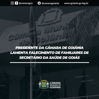 Presidente da Câmara de Goiânia lamenta falecimento de familiares de secretário da Saúde de Goiás