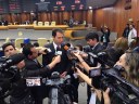 Presidente da Câmara fala à imprensa sobre concurso público da Casa e temas do momento