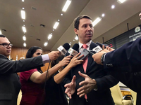 Presidente da Câmara fala à imprensa sobre Plano Diretor, projetos, convocações e concurso público  