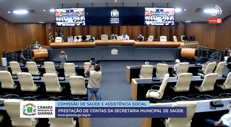 Câmara de Goiânia discute aplicação de recursos e desafios da Saúde em prestação de contas crucial