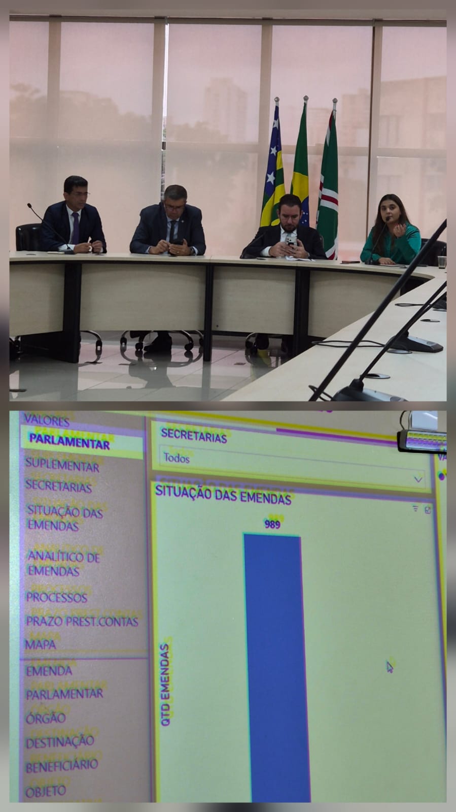 Secretária de Governo discute com vereadores andamento de emendas impositivas