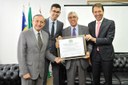 Vereadores homenageiam presidente do Tribunal de Justiça de Goiás