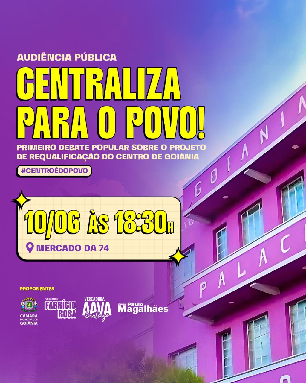 Vereadores realizam primeira audiência pública, com participação popular, sobre Projeto Centraliza