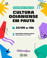 Audiência pública coloca cultura goianiense em pauta na Câmara