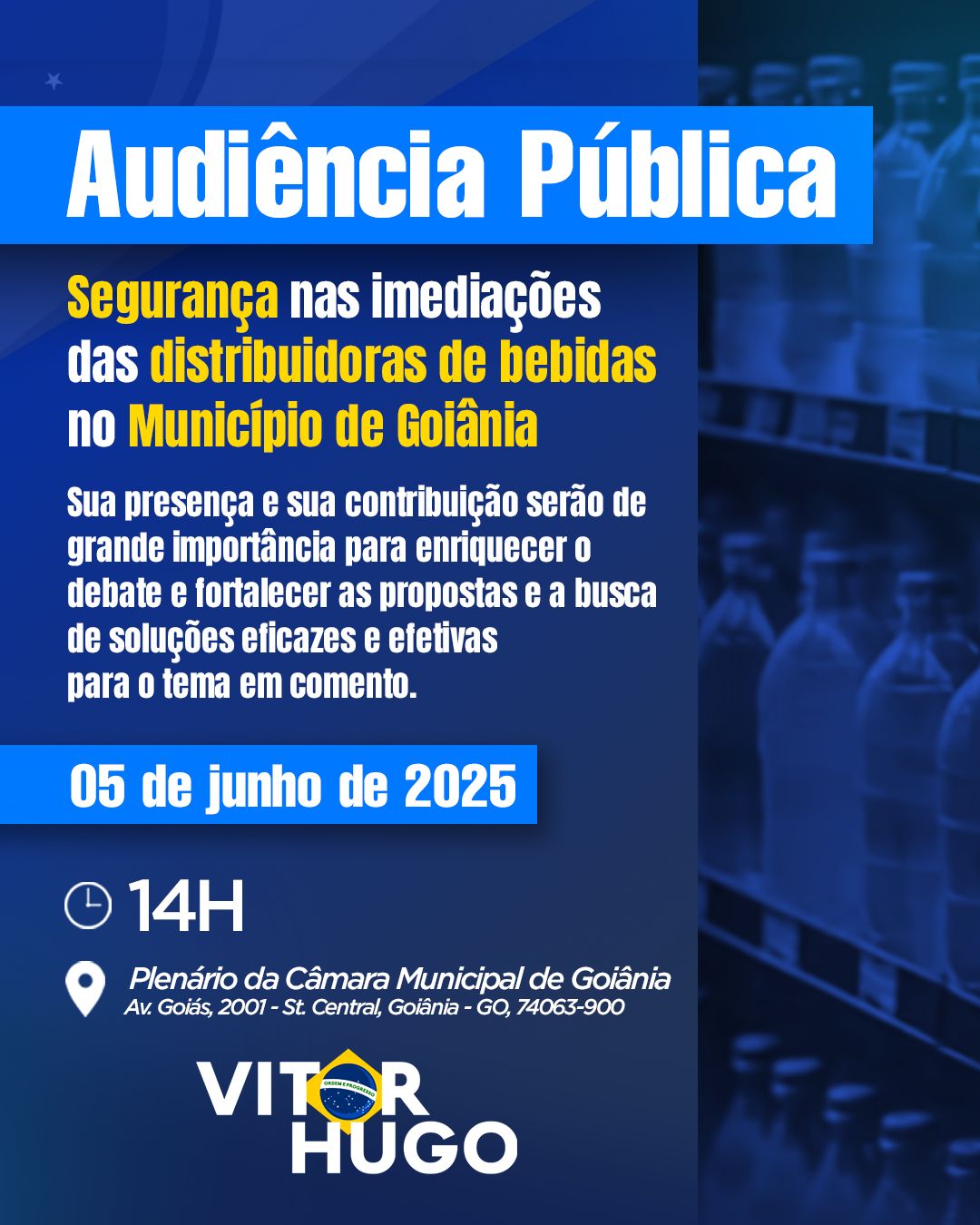 Comissão de Segurança Pública e Patrimonial promove audiência para discutir segurança em imediações de distribuidoras de bebidas