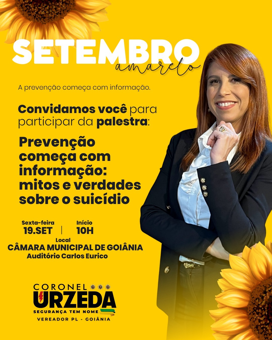 Coronel Urzêda promove palestra sobre prevenção ao suicídio
