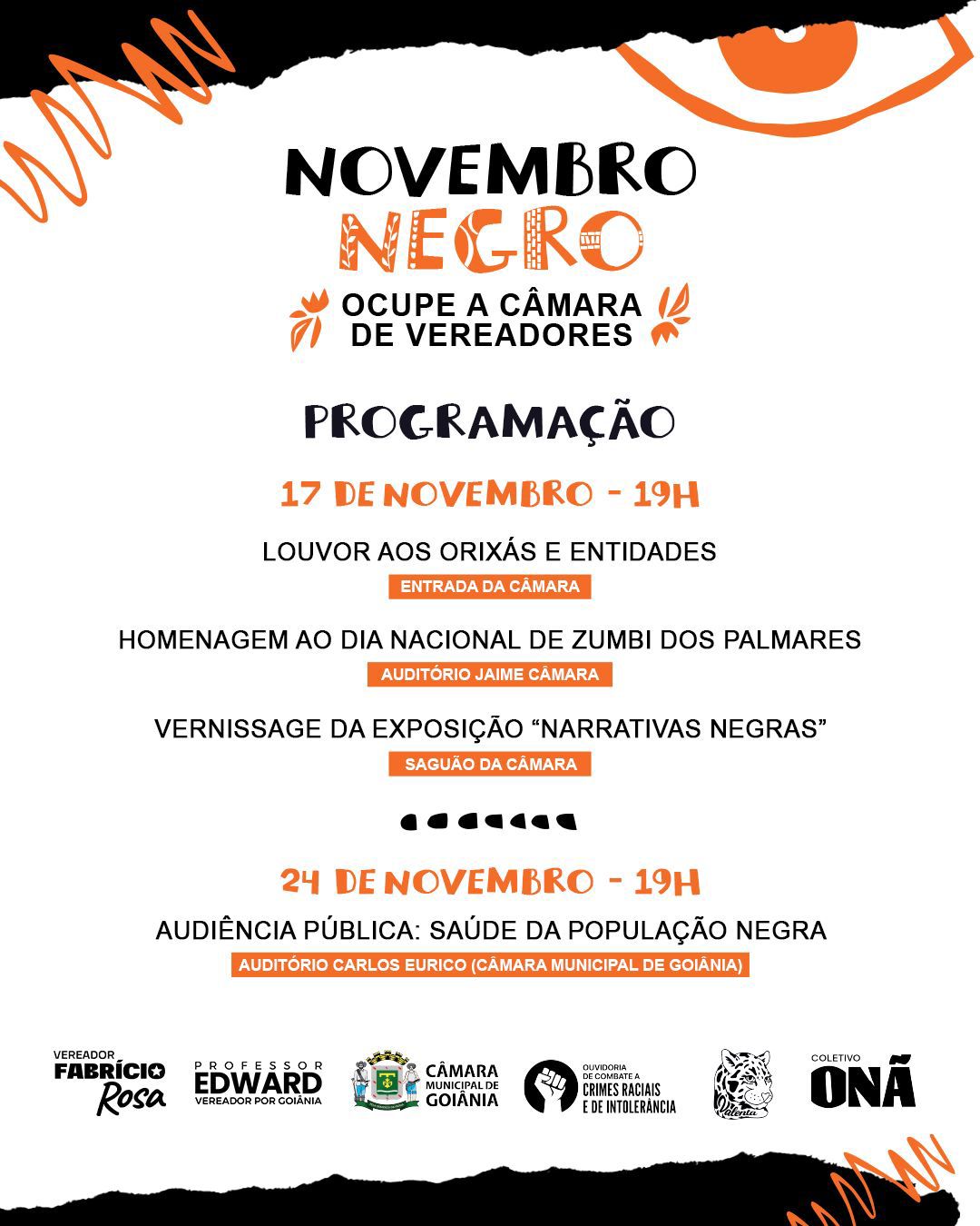 Mandato de Fabrício Rosa promove Novembro Negro, em comemoração ao Dia da Consciência Negra