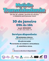 Mutirão de serviços e sarau cultural marcam Semana da Visibilidade Trans em Goiânia