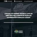 Câmara de Goiânia decreta luto de três dias pela morte do filho do governador Ronaldo Caiado