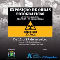 Exposição fotográfica sobre a tragédia do Césio 137 fica aberta até sexta-feira 