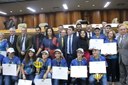 Por iniciativa de Policarpo, Câmara faz Moção de Aplausos a alunos do Sesi Vila Canaã Por iniciativa de Policarpo, Câmara faz Moção de Aplausos a alunos do Sesi Vila Canaã